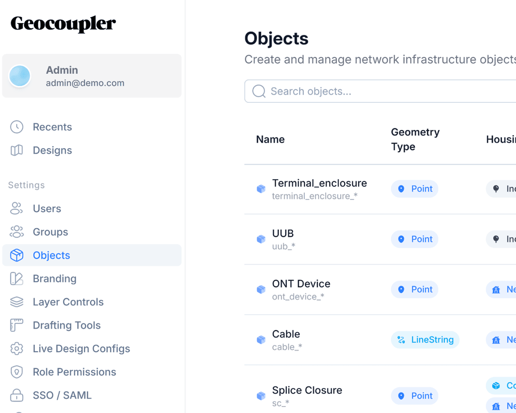 Geocoupler Dashboard